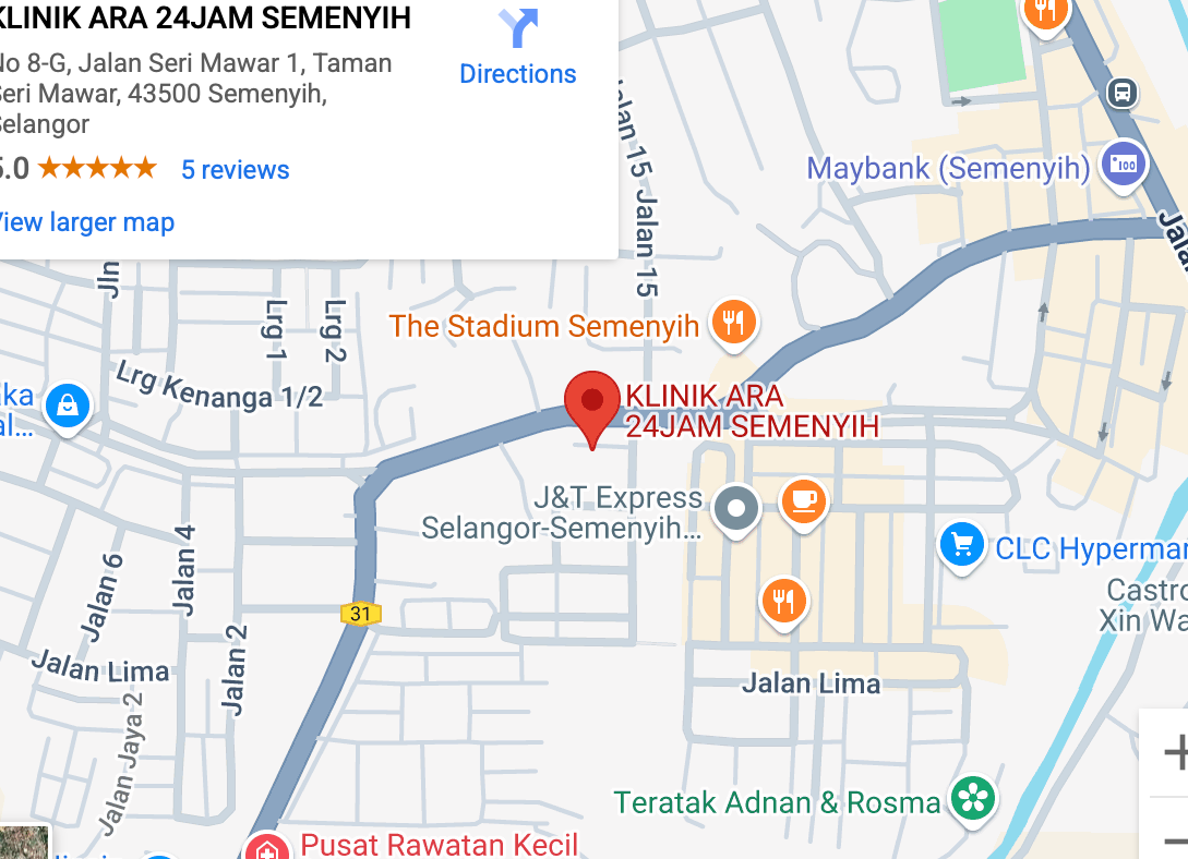 KLINIK ARA 24JAM SEMENYIH 1 klinik ara 24jam semenyih