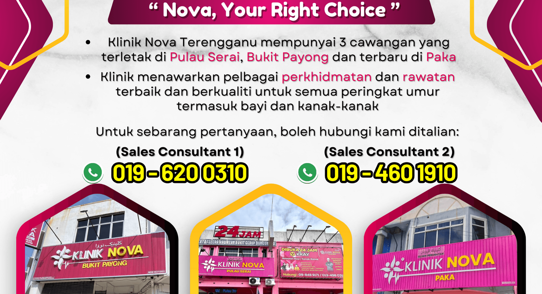 klinik nova pulau serai 24jam